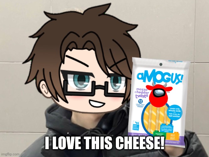 MC freaks out everytime his creator, Cara Dev, gets the Amooza ad. | I LOVE THIS CHEESE! | image tagged in pop up school 2,pus2,mc,amogus cheese,amogus | made w/ Imgflip meme maker