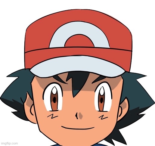 Ash Ketchum Face PNG | image tagged in ash ketchum face png | made w/ Imgflip meme maker