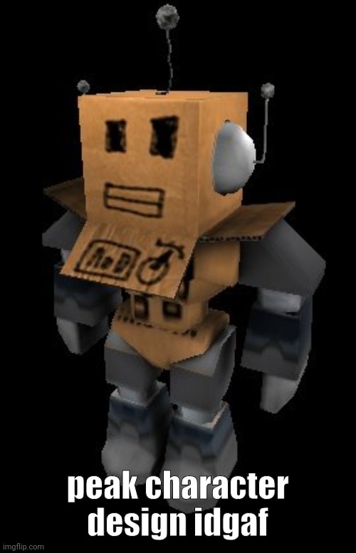 peak character design idgaf | made w/ Imgflip meme maker