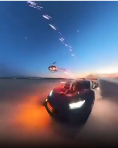 Helicopter fireworks Lamborghini Blank Meme Template