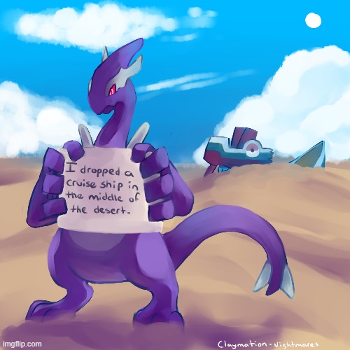 heh dark lugia be thinkin' he bussin' | image tagged in pokemon | made w/ Imgflip meme maker
