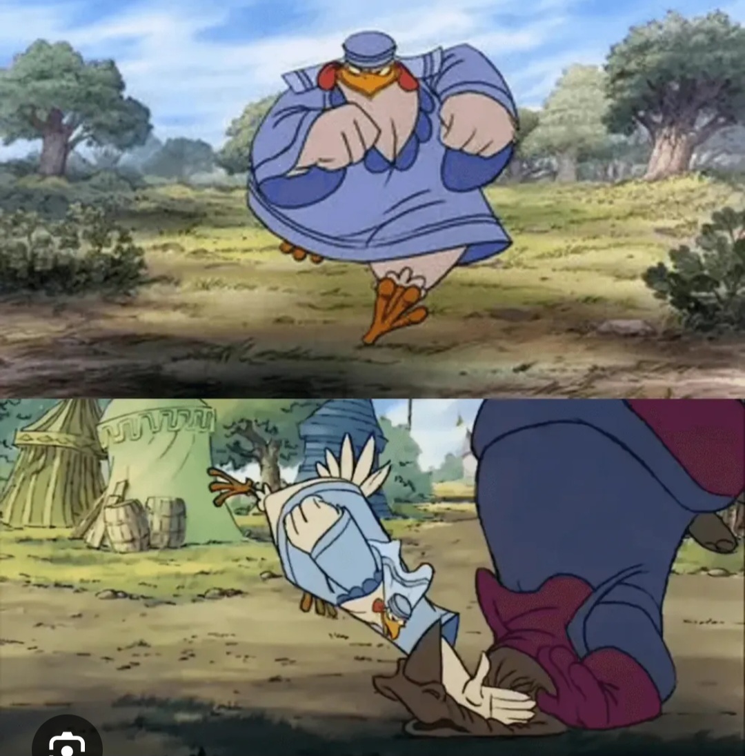 High Quality Lady Kluck Blank Meme Template