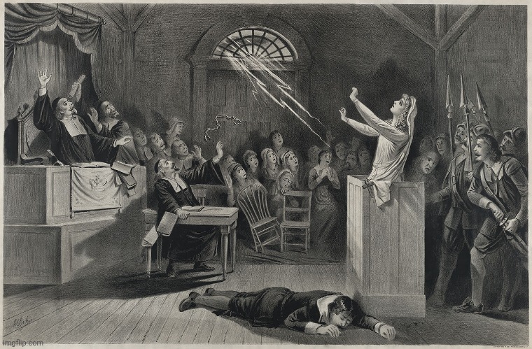 Salem Witch Trial | image tagged in salem witch trial | made w/ Imgflip meme maker