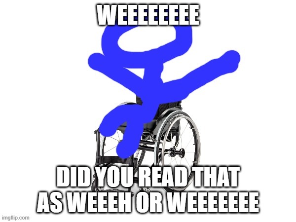 My third template | WEEEEEEEE; DID YOU READ THAT AS WEEEH OR WEEEEEEE | image tagged in my third template | made w/ Imgflip meme maker