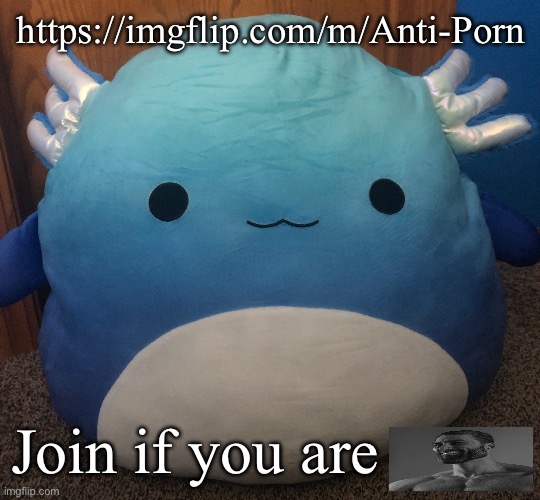 squishy | https://imgflip.com/m/Anti-Porn; Join if you are | made w/ Imgflip meme maker