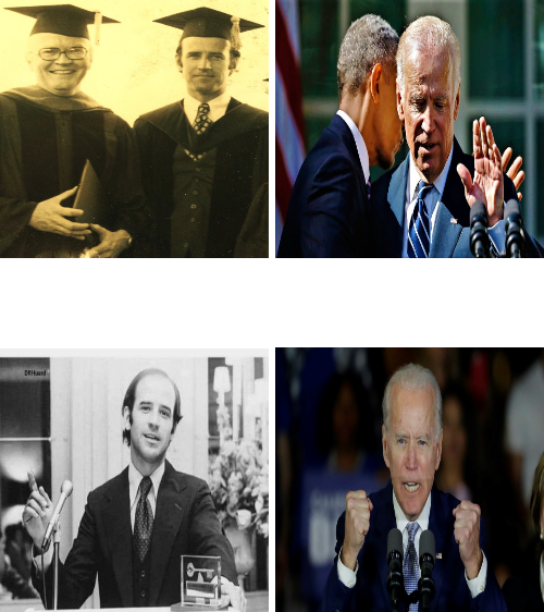 High Quality Biden-from youngest, dumbest senator to oldest dumbest p Blank Meme Template