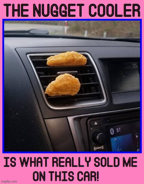 Eat Your Heart Out, Tesla! | image tagged in vince vance,nugget,cooler,mcdonalds,chicken nuggets,memes | made w/ Imgflip meme maker
