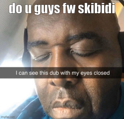 W 2 | do u guys fw skibidi | image tagged in w 2 | made w/ Imgflip meme maker