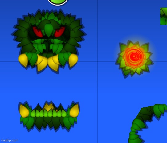 dumbass clubstep monster and rose for a level im making | made w/ Imgflip meme maker