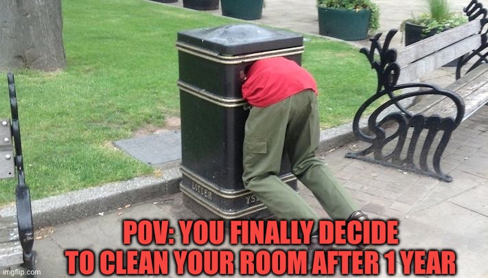 Look what i found! My fav pair of underwear i thought got abducted! | POV: YOU FINALLY DECIDE TO CLEAN YOUR ROOM AFTER 1 YEAR | image tagged in guy in trash can | made w/ Imgflip meme maker