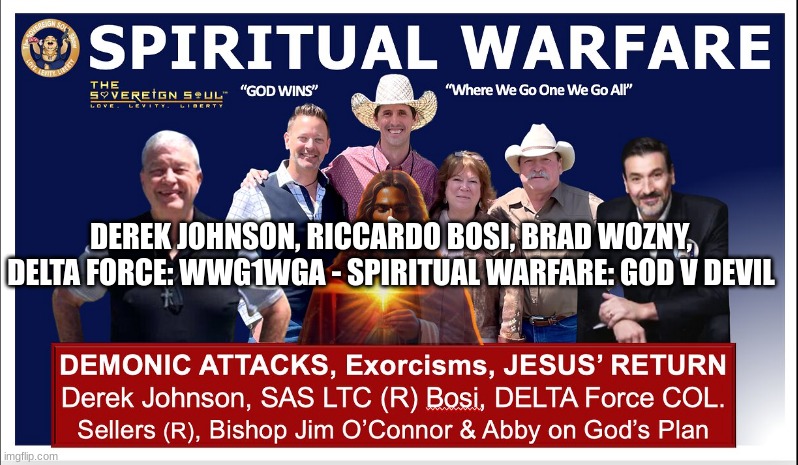 Derek Johnson, Riccardo Bosi, Brad Wozny, Delta Force: WWG1WGA - Spiritual Warfare: GOD v Devil  (Video) 