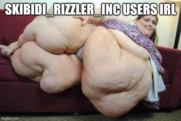 fat girl | SKIBIDI_RIZZLER_INC USERS IRL | made w/ Imgflip meme maker