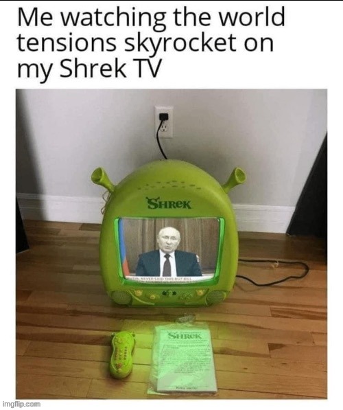 shrek tv | image tagged in memes,funny,shrek | made w/ Imgflip meme maker