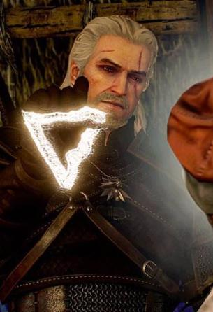 High Quality Geralt Axii Blank Meme Template