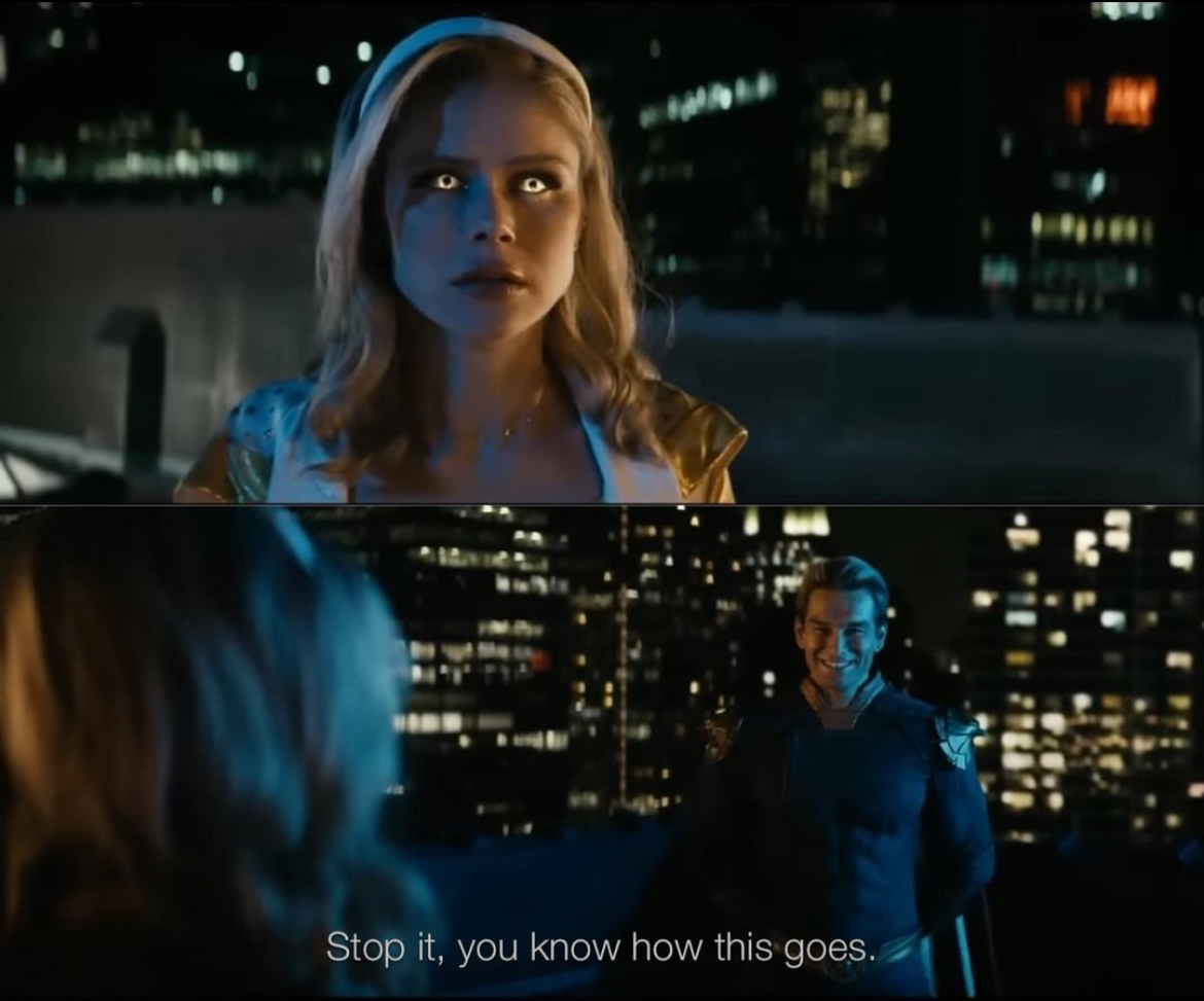 High Quality Homelander stop it Blank Meme Template