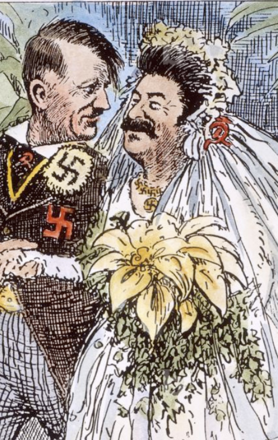 Hitler and Stalin Blank Meme Template