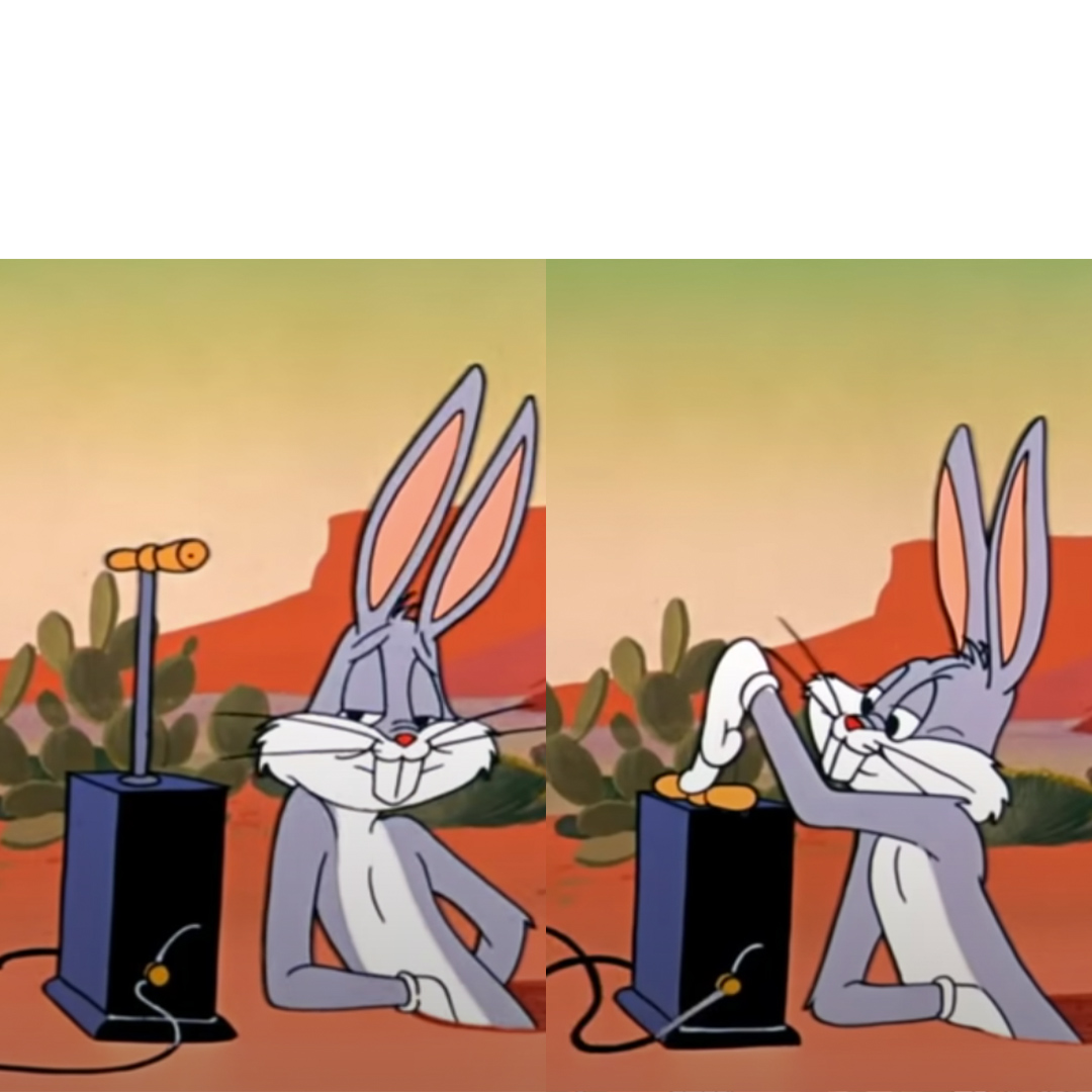 High Quality Bugs Bunny Boom Blank Meme Template