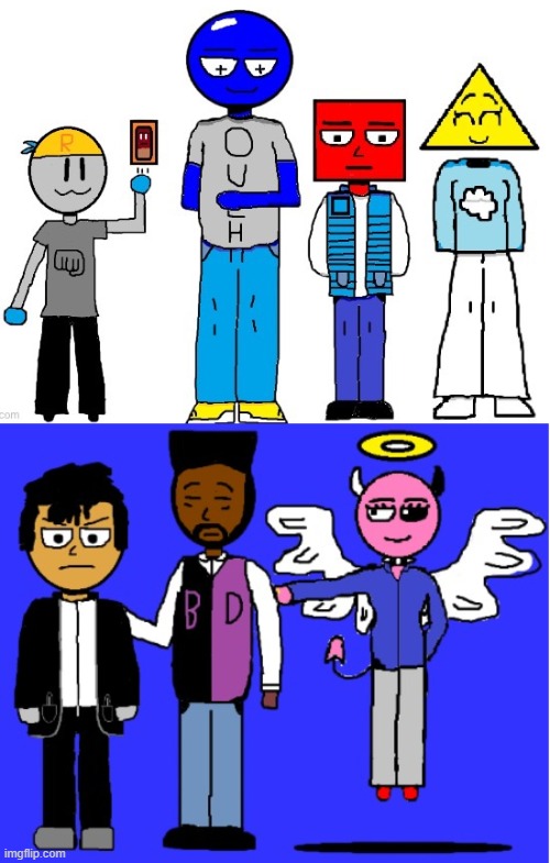 you know what would save the day from boredom? An rp with either of these guys | made w/ Imgflip meme maker