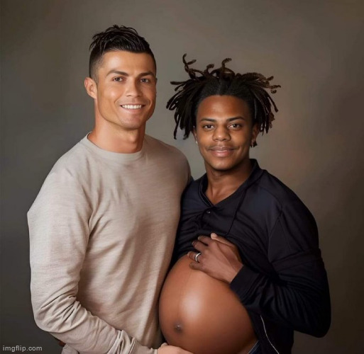 image tagged in ronaldo/speed pregnant | made w/ Imgflip meme maker