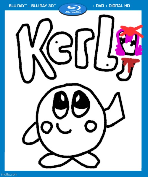 kerby dvd | image tagged in transparent dvd case,kirby | made w/ Imgflip meme maker
