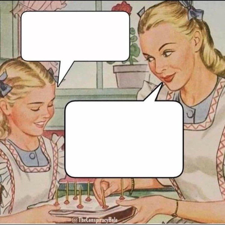 High Quality Mother explains to daughter Blank Meme Template