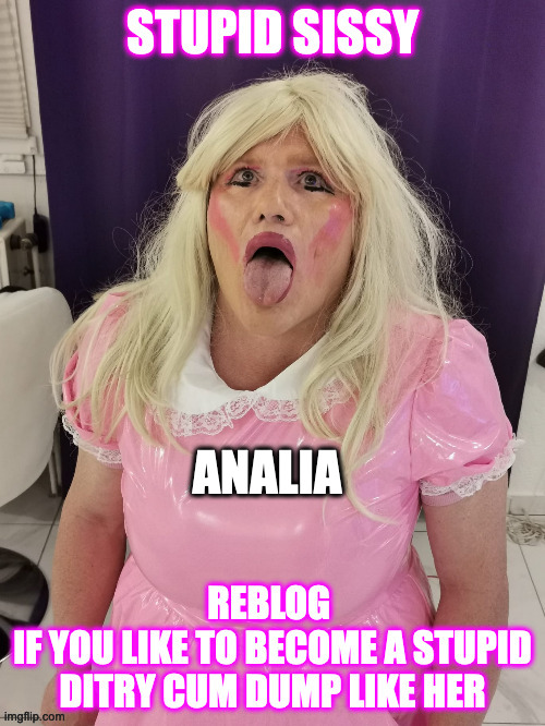 Analia Stupid cum dump | ANALIA | image tagged in analia stupit cum dump,faggot,analia,sissy,slut | made w/ Imgflip meme maker