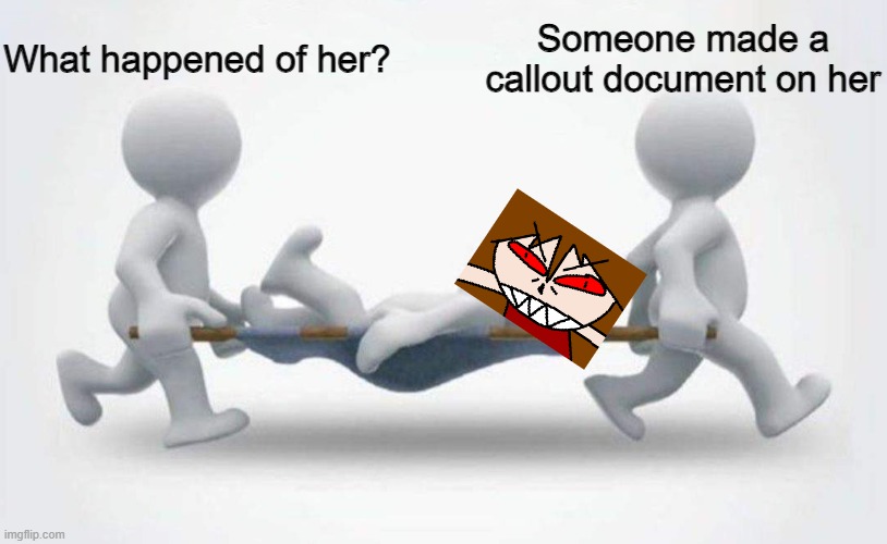 Callout, Schmallout | What happened of her? Someone made a callout document on her | image tagged in what happened to him,ocs | made w/ Imgflip meme maker