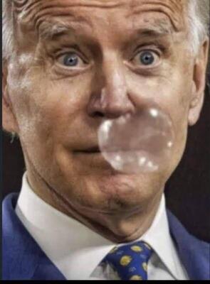 Biden blows booger Blank Meme Template