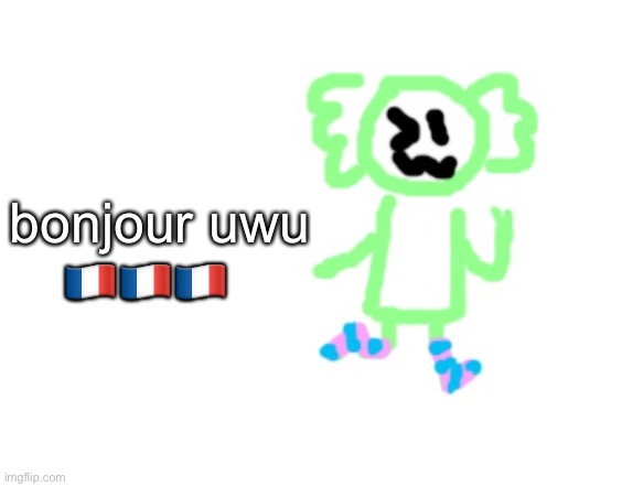 tf did i make | 🇫🇷🇫🇷🇫🇷; bonjour uwu | made w/ Imgflip meme maker
