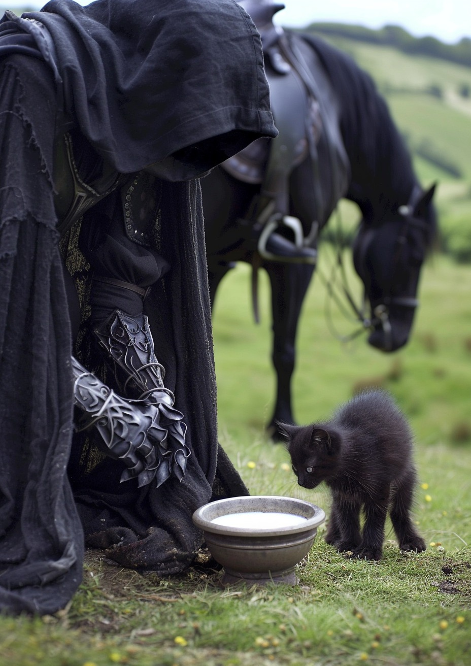 High Quality Nazgul and Kitten Blank Meme Template