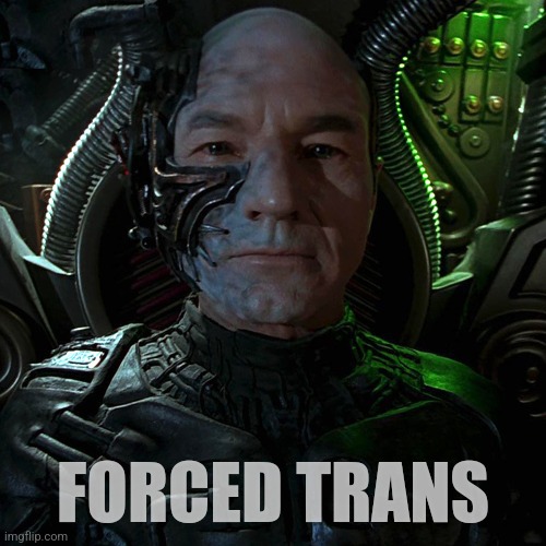 TV | FORCED TRANS | image tagged in sci fi | made w/ Imgflip meme maker