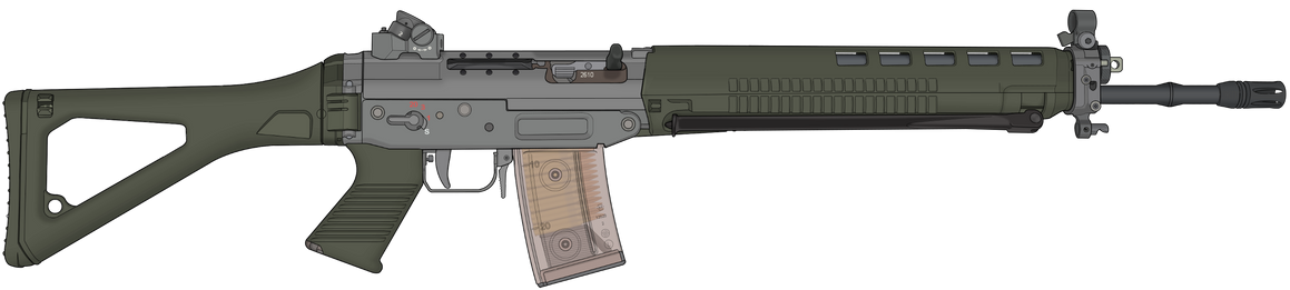 High Quality SIG SG 550 Blank Meme Template