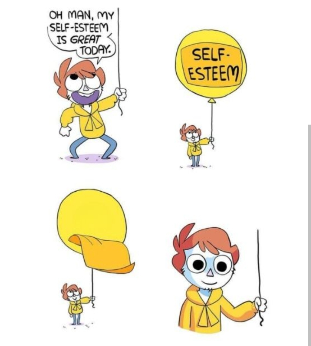 Self-Esteem Balloon Blank Meme Template