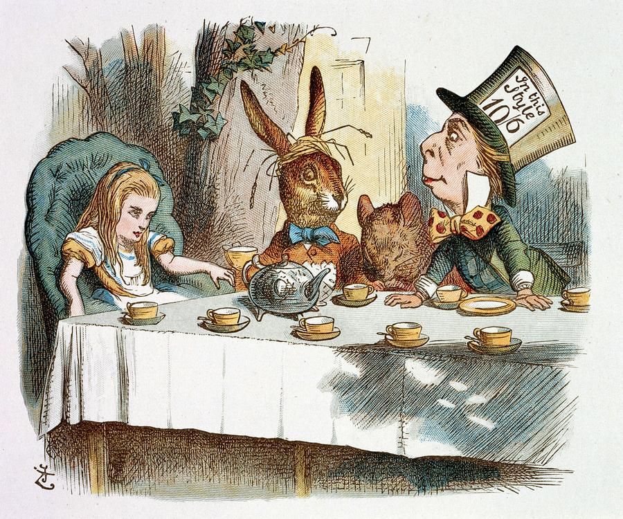 High Quality alice in wonderland tea party Blank Meme Template