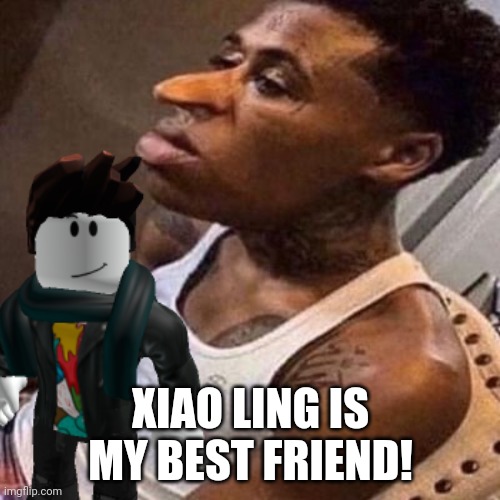 Xiao Ling and Quandale Dingle are best friends! | XIAO LING IS MY BEST FRIEND! | image tagged in quandale dingle,pop up school 2,pus2,xiao ling,bff | made w/ Imgflip meme maker