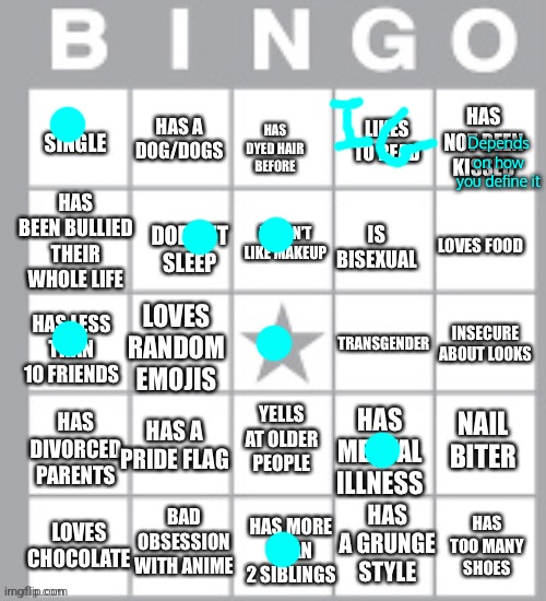 I wish that I had a dog though… | Depends on how you define it | image tagged in lgbt bingo lol,bingo,fresh memes | made w/ Imgflip meme maker