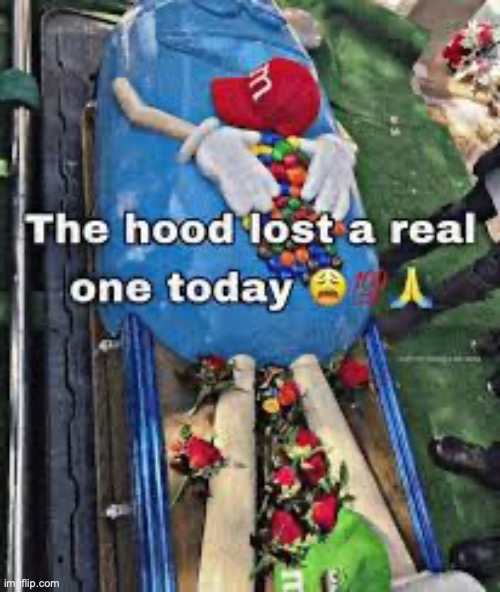 fresh death | image tagged in the hood lost a real one today | made w/ Imgflip meme maker