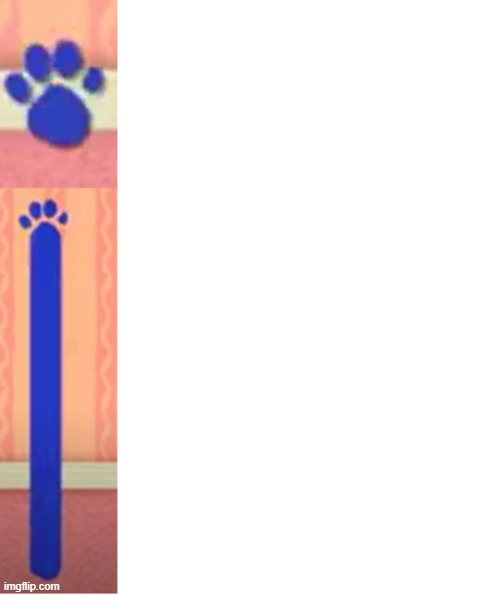 short and tall pawprint | image tagged in relatable,funny,cool | made w/ Imgflip meme maker