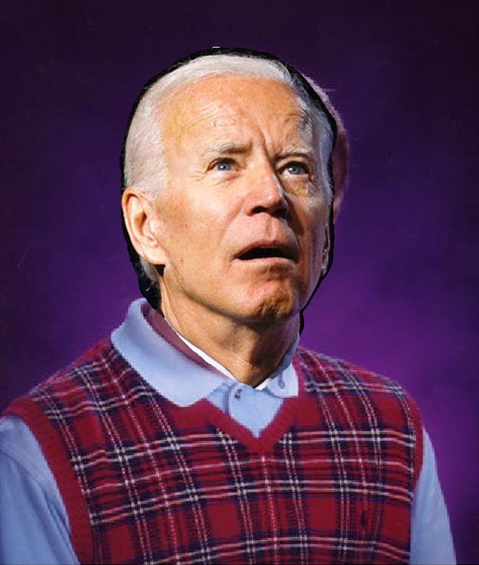 bad luck brian biden Blank Meme Template