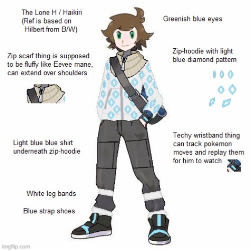 Made The Lone Haikiri (Silver's Trainer) :D | image tagged in silver,eevee,art | made w/ Imgflip meme maker