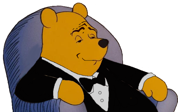 High Quality Tuxedo WinnieThe Pooh Blank Meme Template