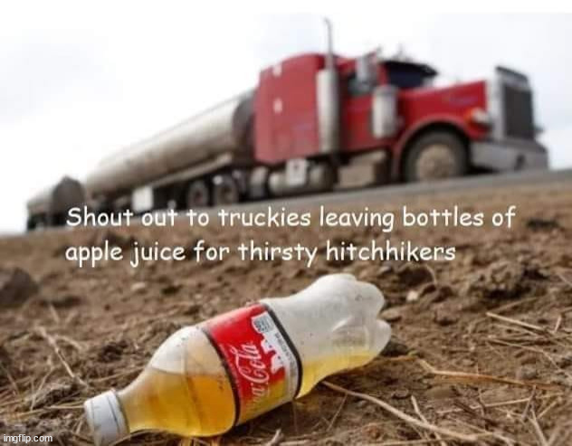 Roadside apple juice | image tagged in dark humour,apple juice | made w/ Imgflip meme maker