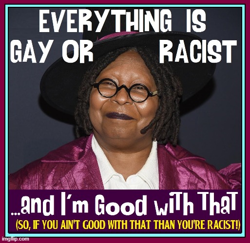 empirical. adj. relying on opinion w/o regard for logic or fact | image tagged in vince vance,memes,gay,everything is racist,whoopi goldberg,the view | made w/ Imgflip meme maker