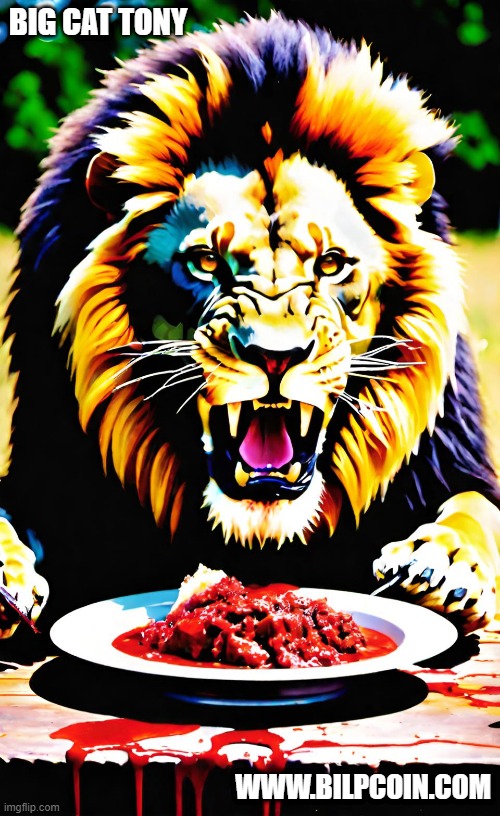 BIG CAT TONY; WWW.BILPCOIN.COM | made w/ Imgflip meme maker