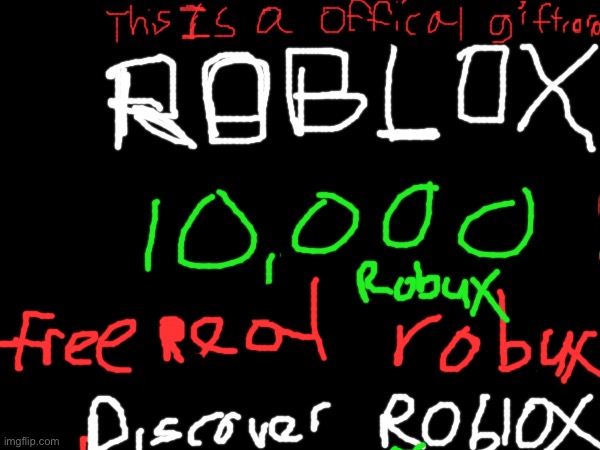 Free robux gift card | image tagged in roblox,robux,giftcard,scam | made w/ Imgflip meme maker