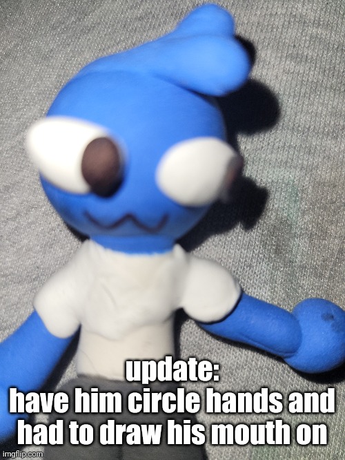 update:
have him circle hands and had to draw his mouth on | made w/ Imgflip meme maker