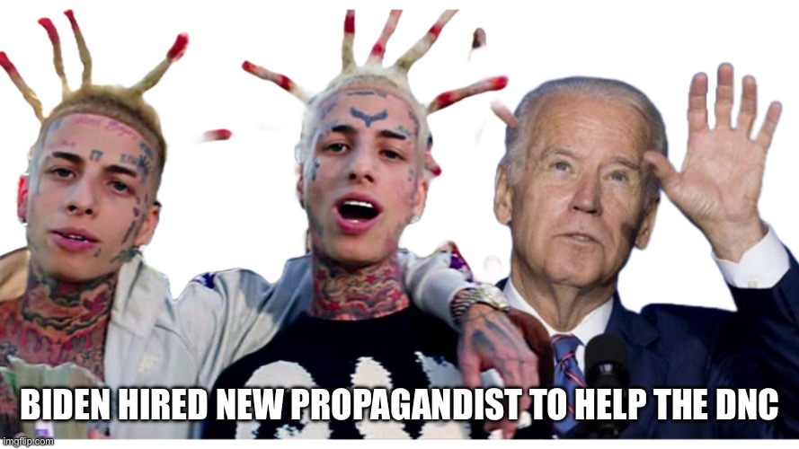 Hail Mary | BIDEN HIRED NEW PROPAGANDIST TO HELP THE DNC | image tagged in dnc island boz,memes,funny | made w/ Imgflip meme maker