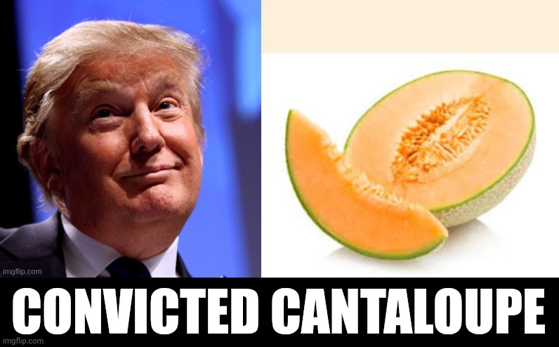 convict | CONVICTED CANTALOUPE | image tagged in convicted | made w/ Imgflip meme maker