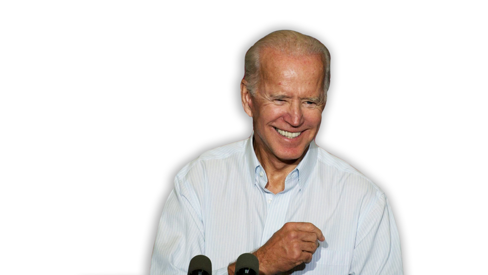 High Quality Smiling Joe Biden w/transparency Blank Meme Template