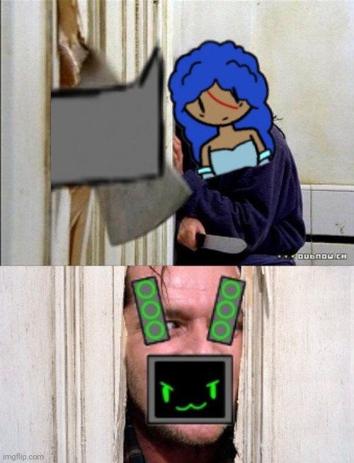 The context was kicked by data | image tagged in here's johnny | made w/ Imgflip meme maker